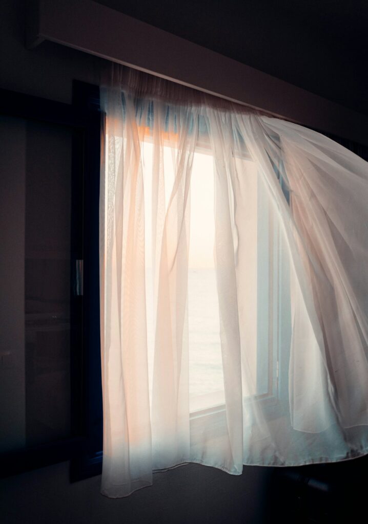 Sheer Linen Window Drapes
